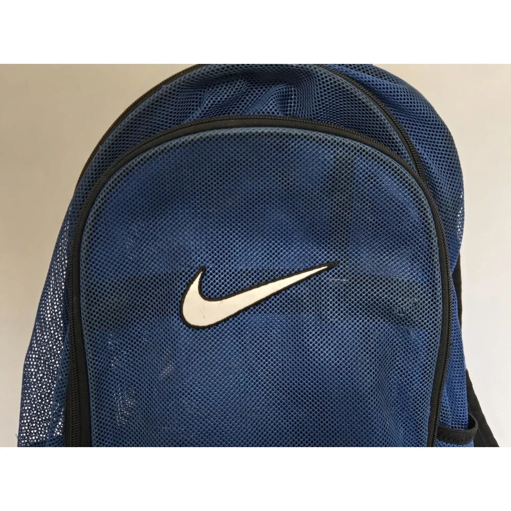 Nike Backpack Brasilia Mesh BA5388-480 Blue Polyester Unisex One Size